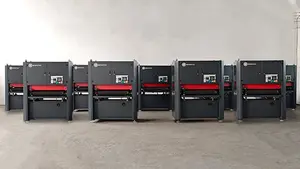 Wide Belt Metal Sander Deburring Oxide Removal Processing Of Steel Stainless Steel And Aluminium