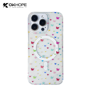 Custodia Trasparente <span class=keywords><strong>con</strong></span> Stampa Cuori e Stelle Colorati per iPhone, <span class=keywords><strong>Cover</strong></span> Protettiva Antiurto Magnetica <span class=keywords><strong>con</strong></span> Design a Pois <span class=keywords><strong>Arcobaleno</strong></span> - Product Image 3