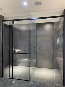 Pemasangan Mudah Kaca Tempered Kaca Kamar Mandi Partisi Kamar Mandi Kaca Tetap <span class=keywords><strong>Shower</strong></span> Walk-in <span class=keywords><strong>Shower</strong></span> - Product Image 2