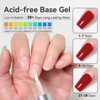 BORN PRETTY Gel de finition et de base en gros, 250g, format économique, transparent, sans HEMA, sans résidu, gel fonctionnel pour ongles, en vrac pour salon