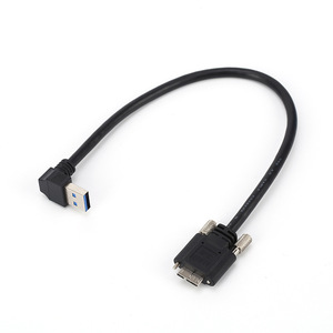 สายเคเบิล USB 3.0 A ชาย แบบงอ 90 องศา ต่อ Micro B พร้อมสกรู ความยาว 0.3 เมตร สำหรับงานทางการแพทย์ - Product Image 5