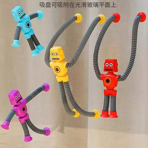 Trẻ em thông minh Pop ống thần tài đồ chơi S thay đổi Kính thiên văn LED robot với cốc hút unisex cảm giác hoạt động cho mầm non - Product Image 6