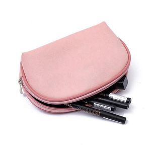 Sac de rangement portable rose en toile, nouvelle mode, fabriqué en usine BSCI, sac de maquillage, trousse de toilette, sac de soin de la peau, design coréen. - Product Image 4