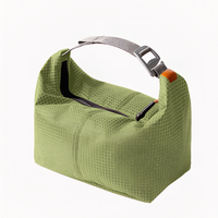 Sac de pique-nique pliable en polyester épais et isolé - Sac isotherme imperméable en feuille d'aluminium - Design moderne et simple pour toutes les saisons