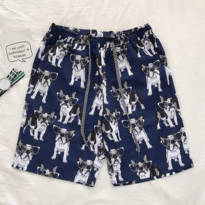 Pantalones de playa holgados de verano para <span class=keywords><strong>hombre</strong></span>, pantalones cortos de flores coreanos informales de secado rápido XS Plus, pantalones grandes de marca de moda media para parejas - Product Image 5