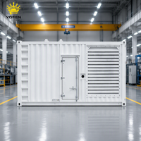 Générateur de type conteneur au gaz naturel 200 kW 250 kVA, triphasé, démarrage automatique, 1800 tr/min, centrale électrique à énergie propre, moteur Cummins Genetat
