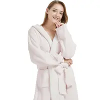 Новейшая повседневная домашняя пижама из микрофибры для отеля, женский домашний костюм, трикотажная ночная рубашка, одежда для сна в рубчик NDL