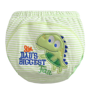 Pañales de tela reutilizables ajustables para bebés con patrón bordado para el cuidado del bebé - Product Image 1