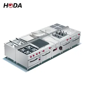 Guangzhou china professional commercial kitchen equipment stainless steel fast food hotel catering restructure kitchen equipment