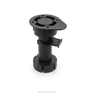 CY-704 Babs שחור פלסטיק lever רגליים מתכווננות עבור רהיטים - Product Image 2