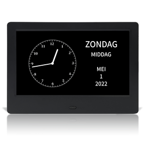 Horloge de bureau numérique avec affichage vidéo AVI MP3 de 7 pouces, fonction d'assombrissement automatique nocturne, ODM/OEM direct usine - Product Image 5