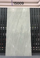 Carreau en porcelaine pleine masse 750x1500mm, grand format gris minimaliste moderne résistant à l'usure pour hôtel villa couloi