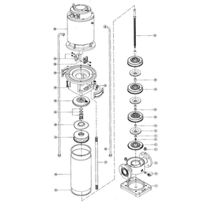 Bomba centrífuga vertical de acero inoxidable de alta presión de una etapa y multietapas CDL, bomba de refuerzo para suministro de agua en edificios de gran altura - Product Image 5