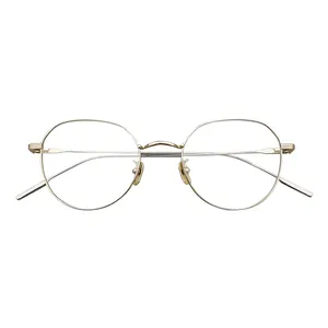 OEM 2024 New Round Face Transparent Metal Frame Full Frame Fashion Men Women Retro Eye Glasses