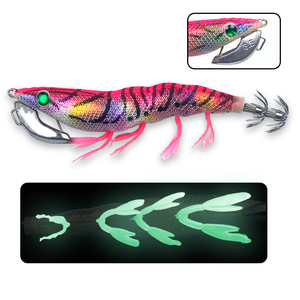 Señuelo de pesca artificial de madera <span class=keywords><strong>DTD</strong></span> <span class=keywords><strong>EGI</strong></span> con anzuelo para calamar, modelo Yamashita GAMA Japón 2026, 13.5cm 24g, imitación camarón, esca para calamar - Product Image 5