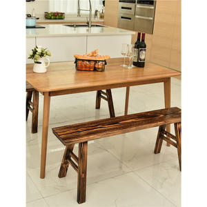 Banc de salle à manger en bois massif, design rustique et moderne, meubles durables pour la maison, pour enfant, assemblage requis - Product Image 1