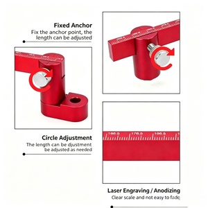 <span class=keywords><strong>Compas</strong></span> de marquage en alliage d'aluminium pour la menuiserie, règle de dessin circulaire réglable à 360 degrés, outil de marquage circulaire et d'arc pour le travail du bois - Product Image 4