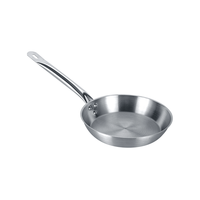 Cuisinière à induction domestique en acier inoxydable Cuisinière à gaz Poêle à frire antiadhésive pour gâteau aux œufs et steak pour le camping