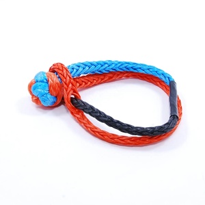 HYROPES polymère récupération corde véhicule tout-terrain Treuil ceinture tressage outil doux manille corde usine - Product Image 1