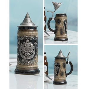 Mug <span class=keywords><strong>de</strong></span> <span class=keywords><strong>bière</strong></span> en acier inoxydable avec couvercle petper, 0.75 litres, animaux <span class=keywords><strong>de</strong></span> compagnie, camping-car, infusion à boire, Tankard - Product Image 3