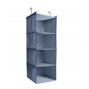 Foldable Gray Oxford Fabric Eco-friendly Storage Hanging Bag for Bedroom <b>Wardrobe</b> for Underwear Storage - Product Image 1