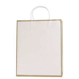 Bolsa de Papel con Asa, Impresión Personalizada, 100% Reciclable, Bolsas de Papel Kraft para Compras - Product Image 5