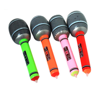 Accessoires de fête pour guitare et microphone Rock Star gonflables durables et écologiques et cadeau de nouvel an/remise de diplôme pour les enfants