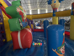 Zirkus Multi Play Clown Bouncy Castle Hupfburg Payaso mágico Bouncer Circus Bouncy Playland con tobogán Clown Bounce House - Product Image 2