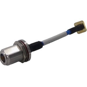 Kabel Jumper Koaksial RF Semi-fleksibel RG402 100mm.141'' (3.94 inci), Konektor CINCH N Female Jack Bulkhead, untuk Pengujian - Product Image 3