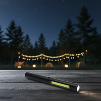Stylo-lampe LED rechargeable avec aimant et clip, indice de protection IP20, 1000+ lumens, usage industriel