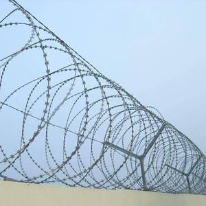 Alambre de púas espiral de acero inoxidable, <span class=keywords><strong>doble</strong></span> espiral, tipo <span class=keywords><strong>concertina</strong></span>, para defensa de fronteras - Product Image 6
