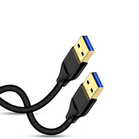 USB 3,0 Cable de alta velocidad Conductor de cobre puro Conectores de metal niquelado Chaqueta de PVC Trenza Teléfono móvil Banco de energía Datos