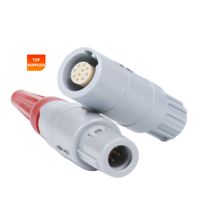 Conectores Médicos de Latón de Bajo Costo BEXKOM, 10A, para Ventiladores, Máquinas Hospitalarias de Plástico, Redondos, con Clasificación IP67, Compatibles con REDELS