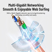 Câble Ethernet Cat7 23AWG 600MHz 10Gbps SF/FTP Cuivre Nu Pur Blindé Gaine LSZH Boîte de 305m Bobine de 500m Prix Usine