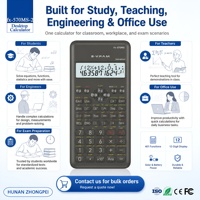 Calculatrice scientifique numérique Fx-570MS-2 blanche avec carte PCB SKD et 401 fonctions pour l'école, le bureau, fabrication OEM/ODM