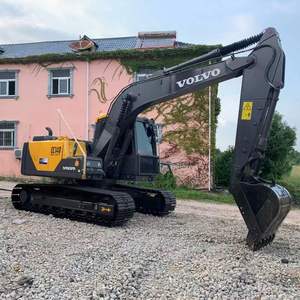 Mini-excavatrice sur chenilles Volvo 140 d'occasion, équipement de construction de 14 tonnes, moteur Volvo Penta, pompe Kawasaki, capacité de la benne de 0,6 m³ - Product Image 4