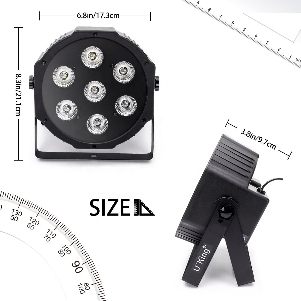 【値下げ可能】LED PAR U'King 3点セット Amazon.com: U`King Stage Lights 10 Packs 36LED RGB LED Par
