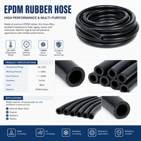 Tuyau d'air EPDM basse pression, flexible et lisse en caoutchouc