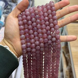 Perles rondes en quartz rose naturel <span class=keywords><strong>de</strong></span> <span class=keywords><strong>Madagascar</strong></span> <span class=keywords><strong>de</strong></span> 10 mm, perles en cristal rose, accessoires <span class=keywords><strong>de</strong></span> bijoux semi-finis pour bricolage - Product Image 2