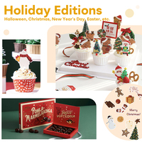 Boîte à macarons, biscuits, beignets, gâteaux et pâtisseries pliables en papier alimentaire de qualité supérieure pour boulangerie/pâtisserie