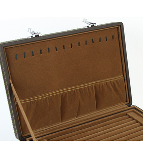 3 Layer Leather Jewelry case Custom Jewelry Storage <b>Boxes</b> Packaging With Handle for Ring Earing - Product Image 5