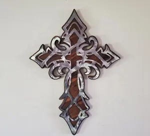 Religion Christian Wall Decor Cross Christian Wall Art CROSS Tribal Design Religion Metal Wall Decor