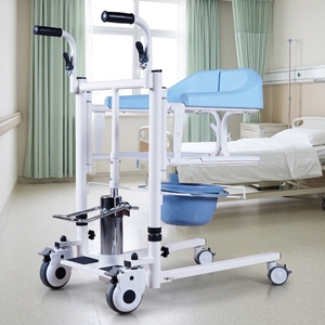 Silla Elevadora Hidráulica <span class=keywords><strong>para</strong></span> Transferencia <span class=keywords><strong>de</strong></span> Pacientes, Ajustable en Altura, con Función <span class=keywords><strong>de</strong></span> Inodoro y Silla <span class=keywords><strong>de</strong></span> <span class=keywords><strong>Ruedas</strong></span> <span class=keywords><strong>para</strong></span> Uso Médico Doméstico en Ancianos y Personas con Discapacidad - Product Image 1