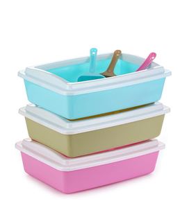 Halbgeschlossene Kunststoff-Katzentoilette mit Einfacher Reinigungsfunktion Umweltfreundliches & Langlebiges Design - Haustier-Reinigungsprodukte - Product Image 5