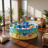 Piscine pliable en PVC sous licence JellieMons IP, 160/200, auvent en option, 4 tailles, multi-usages, piscine à balles, baignoire pour animaux de compagnie, résistante aux UV