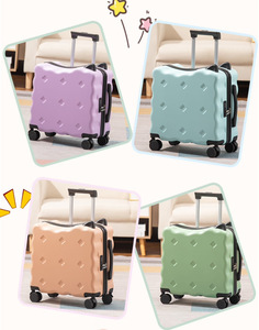 2025 Mới Thời Trang Trẻ Em Va Li 18 Inch Spinner Bánh Xe ABS + PC Mang Theo Hành Lý Với Khóa - Product Image 4