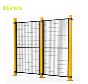 Barrière de sécurité pour cellules robotisées Brio, clôture en treillis métallique, panneau de barrière périmétrique conforme aux normes EN ISO <span class=keywords><strong>12100</strong></span> et OSHA - Product Image 4