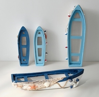 Ornement de style océanique méditerranéen, modèle de bateau créatif, artisanat, bateau pirate, petit bateau en bois pour table