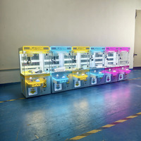 Machine à griffes compacte commerciale à monnayeur avec panneau en acrylique transparent et commande par joystick, jeu d'arcade pour magasin de détail