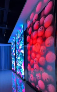 Écran d'affichage transparent LED 5000 cd Luminosité 178 °   Support mural pour écran d'affichage à angle de vision réglable, pour utilisation en intérieur dans les salles d'exposition - Product Image 2